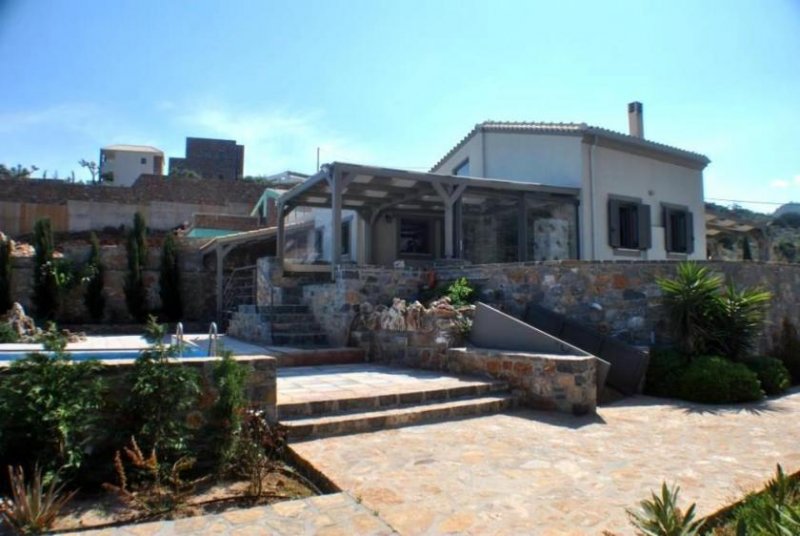 Schisma Eloundas Kreta, Schisma Eloundas: Luxuriöse neue Villa mit Blick auf die Insel Spinalonga zu verkaufen Haus kaufen